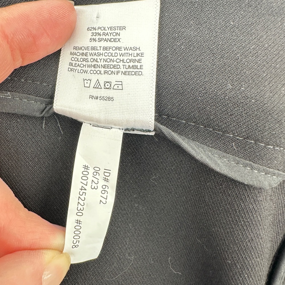 EXPRESS Cargo Pants Super High Waisted Belted Ankle Dark Academia Streetwear 14R - Picture 12 of 14